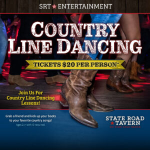 Country Line Dancing Inside State Road Tavern