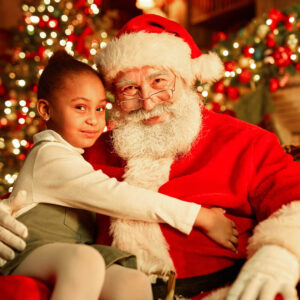 Clydesdale Wagon Rides and Santa Picture